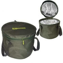 Ведро Acropolis c термокрышкой для прикормки складное малое